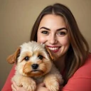 Cliente feliz con su perro
