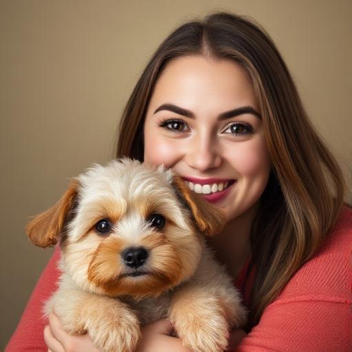 Cliente feliz con su perro